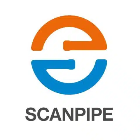 Ziwes eye-catching branding - scanpipe logo